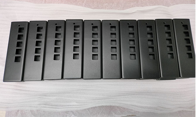 black matte vacuum casting nylon parts peças de náilon de fundição a vácuo preto fosco