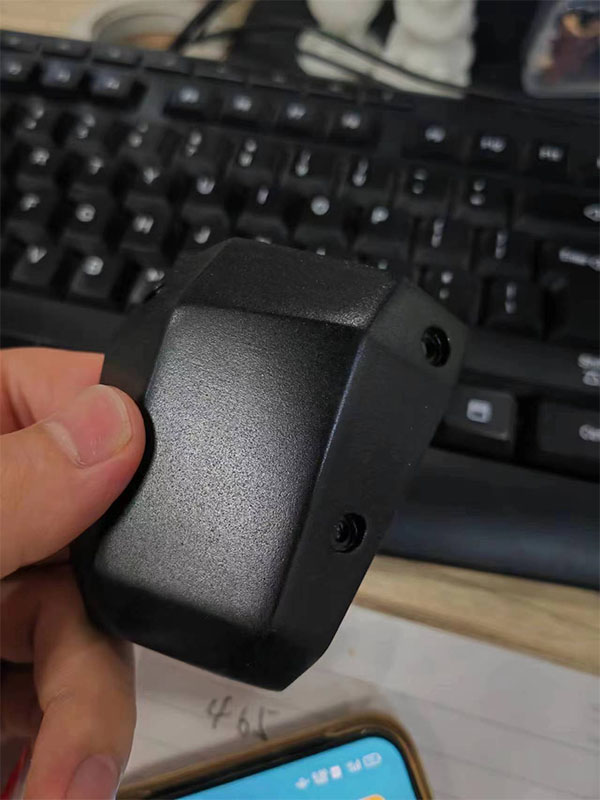 matte finish 3D printed part peça impressa em 3D com acabamento fosco