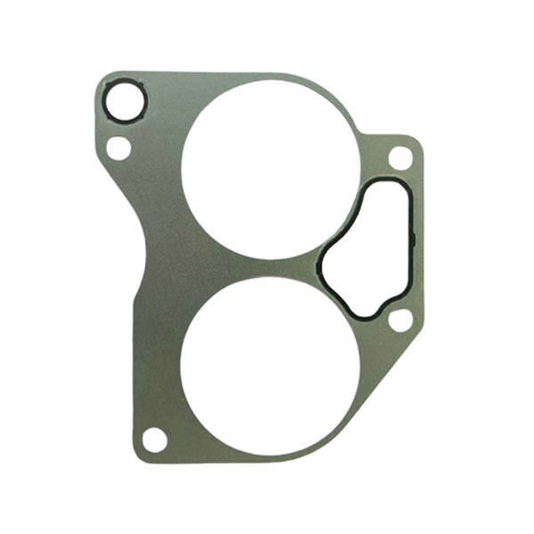 Junta de borracha inserida em metal