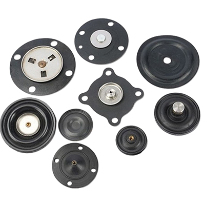 Pe&ccedil;as ligadas de borracha a metal